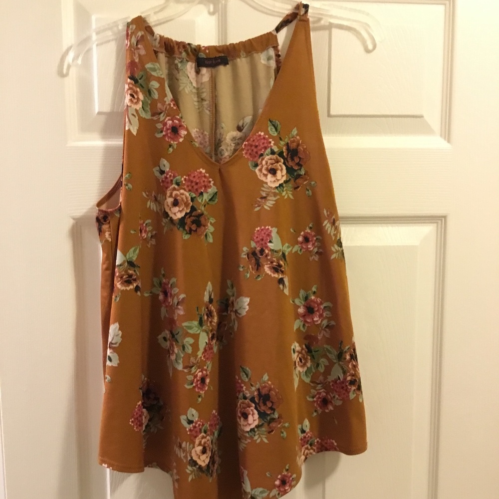 First Love blouse in flowy pattern.